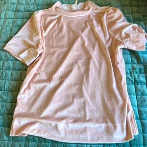 Anthropology Pink Velvet Shirt